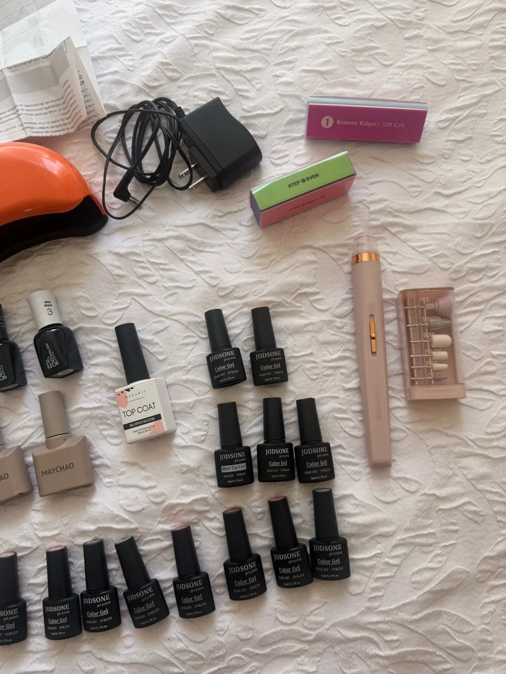 Complete At Home Gel Nail Kit Lamp, Drill & UV Polishes!